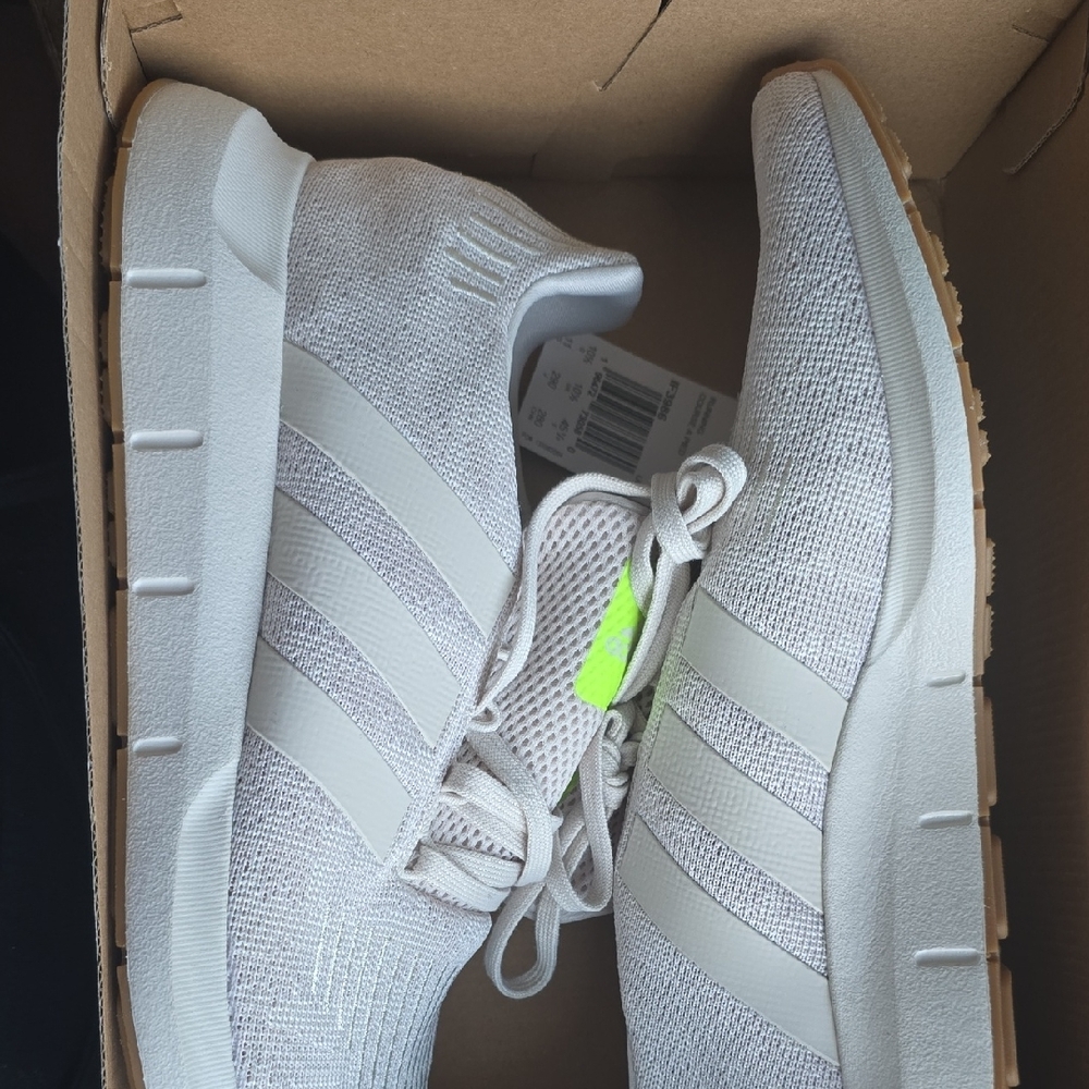 Adidas Light Gray Knit Sneakers